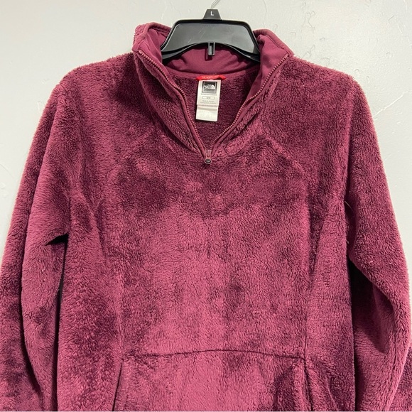 The North Face Pullover Quarter 1/4 Zip Jacket Women's Medium Fuschia/Eggplant - Picture 2 of 5